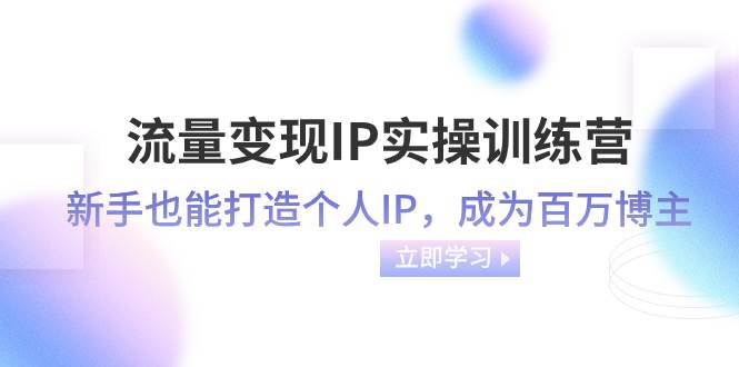 流量变现-IP实操训练营：新手也能打造个人IP，成为百万博主（46节课）