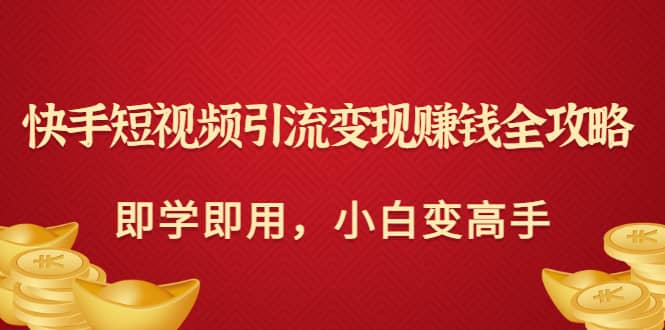 快手短视频引流变现赚钱全攻略：即学即用，小白变高手（价值980元）插图