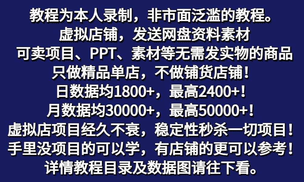 拼多多虚拟电商训练营月入40000+，全网最详细，你做你也行，暴利稳定长久插图1