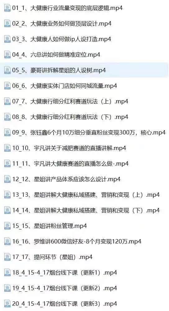 （10871期）大健康 流量 变现2.0：拓高变现 流量/成高客单/低粉高变现/只讲落地实战插图2