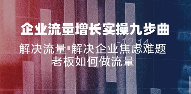 （11822期）企业流量增长实战九步曲，解决流量=解决企业焦虑难题，老板如何做流量插图