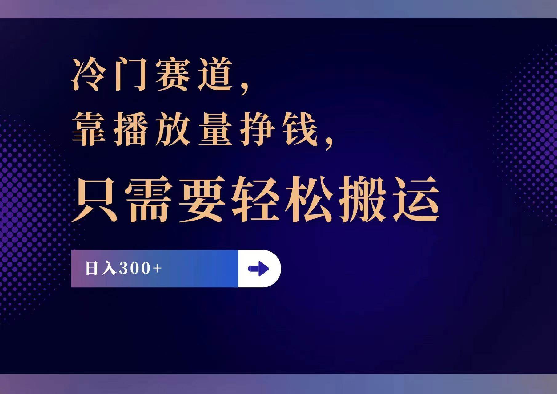 （11965期）冷门赛道，靠播放量挣钱，只需要轻松搬运，日赚300+插图